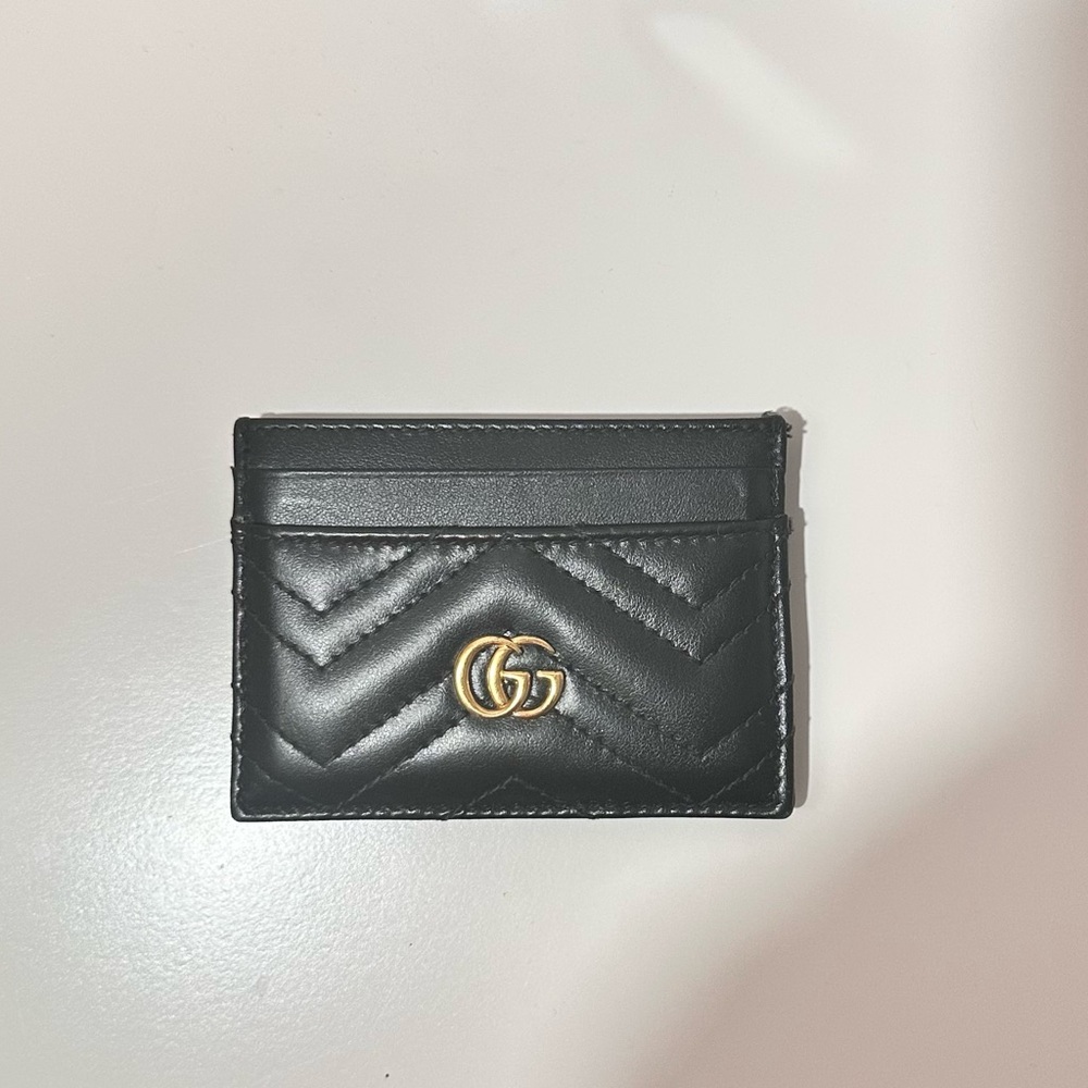 Gucci Black Leather Card Holder